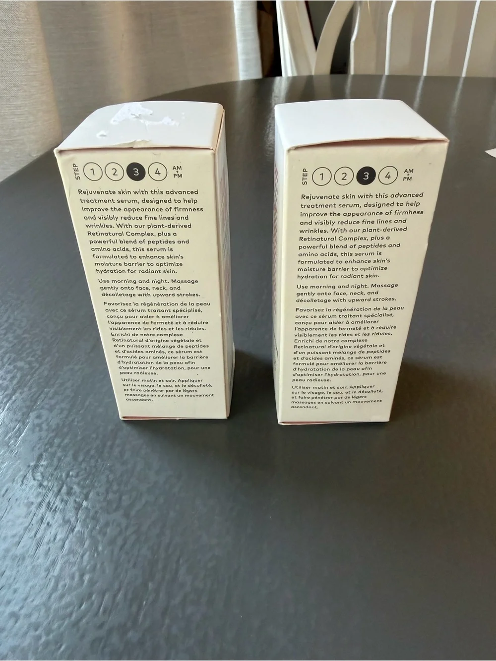 Beautycounter Countertime Radiance Serum Duo - White & Pale Pink Boxes